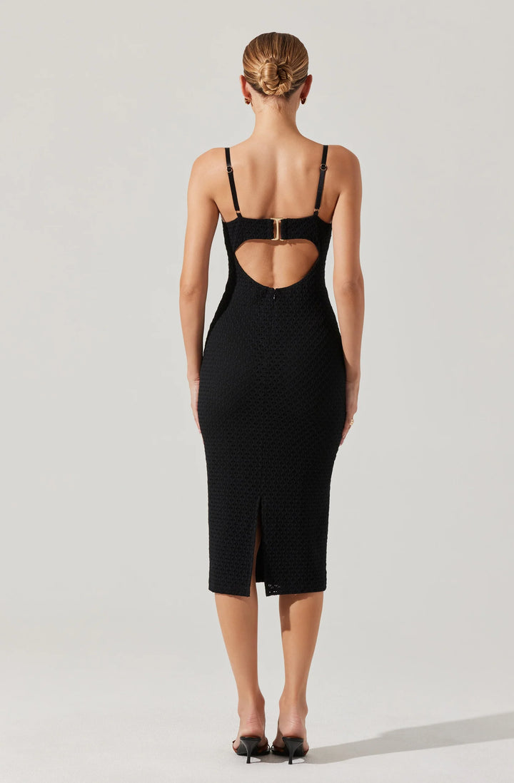 ASTR The Label Jaida Black Bustier Dress