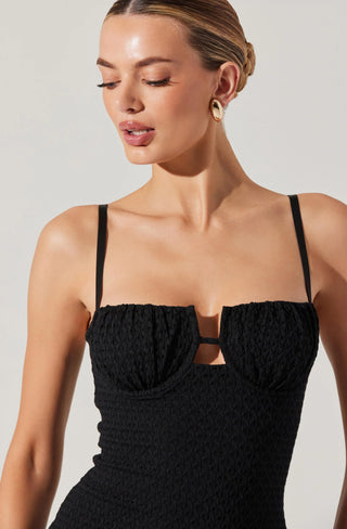 ASTR The Label Jaida Black Bustier Dress - Final Sale