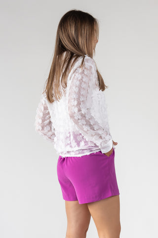 ASTR The Label Ioannis Floral Appliqué Shirt - Final Sale