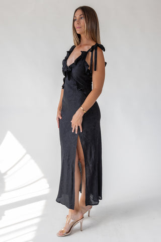 ASTR The Label Sorbae Black Dress