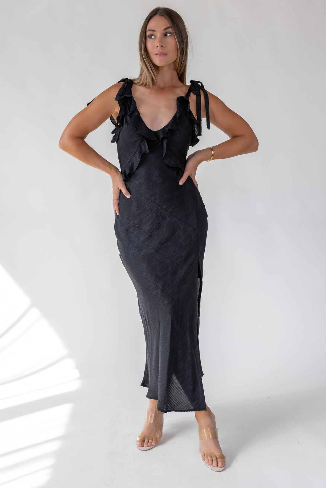 ASTR The Label Sorbae Black Dress