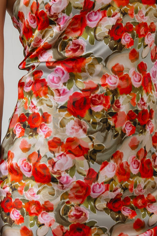 Aniston Floral Halter Midi Dress - Final Sale
