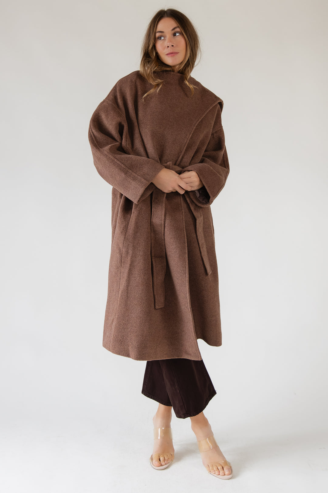 ASTR The Label Elaxi Taupe Coat