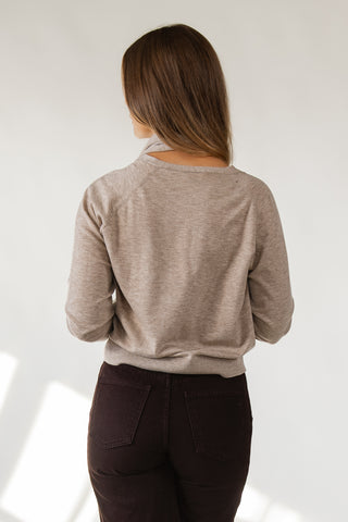 ASTR The Label Silvana Taupe Sweater
