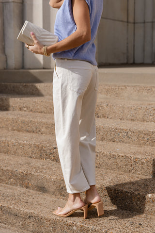 Bennett Barrel Jean - Ecru