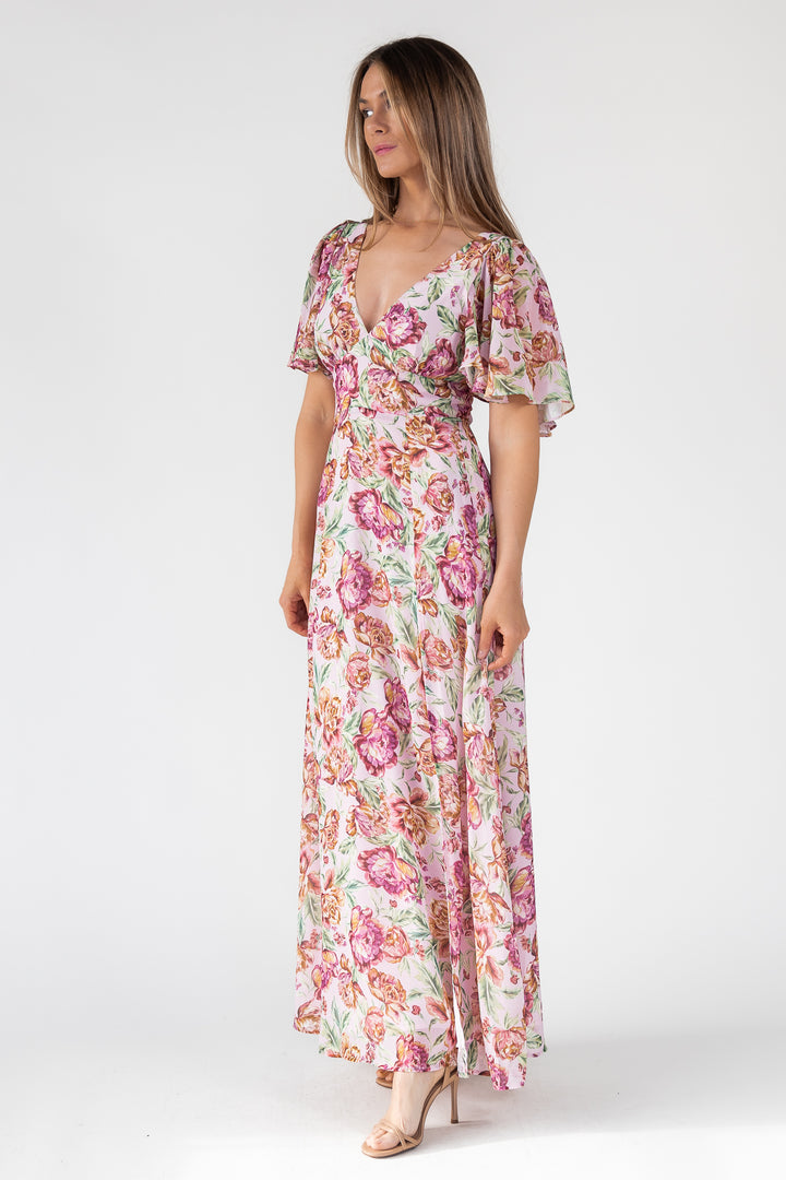 Birdie Veiled Floral Maxi Dress - Final Sale