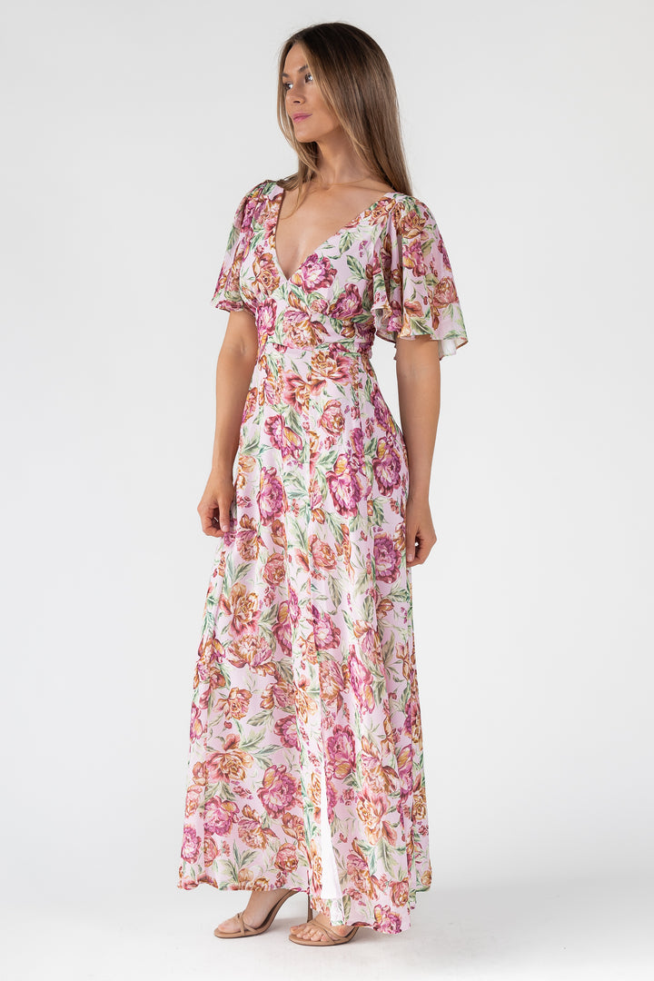 Birdie Veiled Floral Maxi Dress - Final Sale