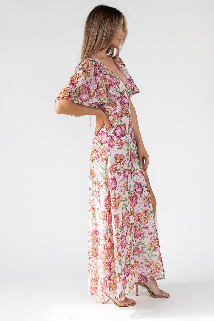Birdie Veiled Floral Maxi Dress - Final Sale