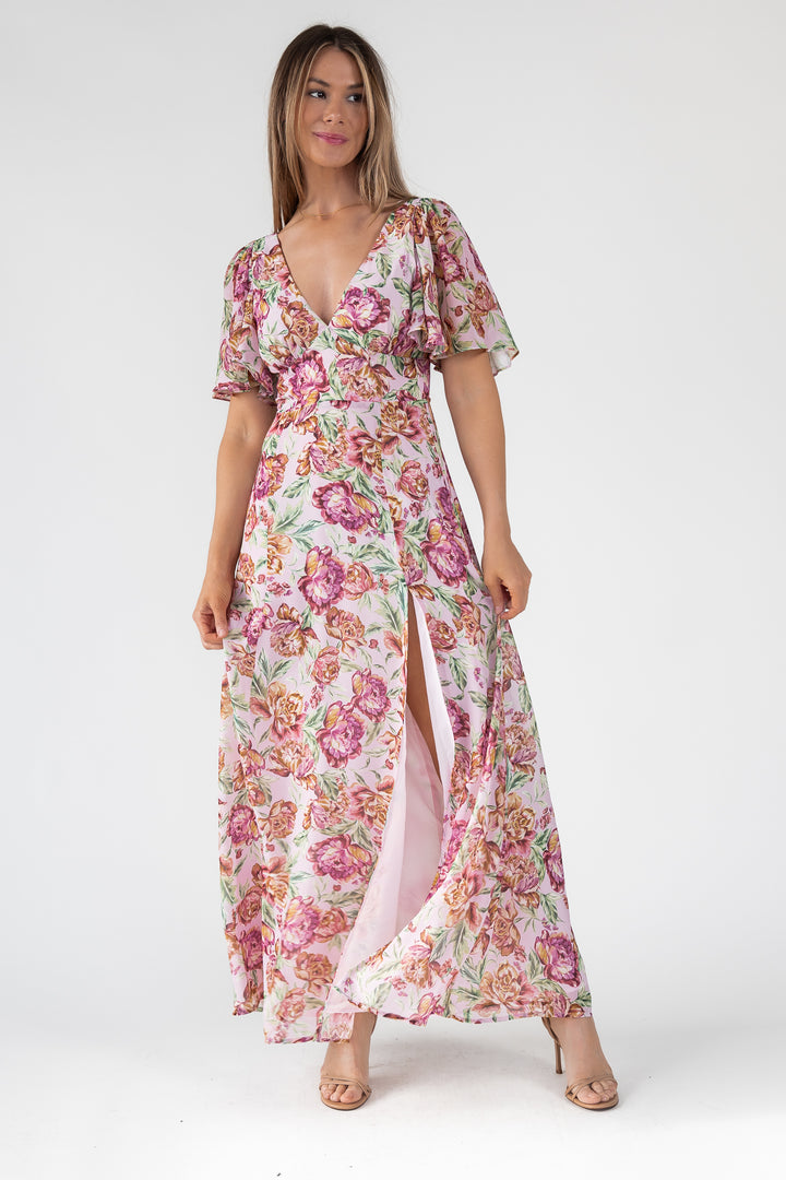 Birdie Veiled Floral Maxi Dress - Final Sale