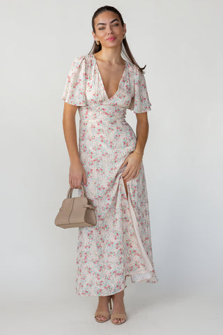 Birdie Maxi Dress - Blush Floral