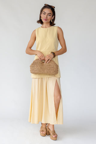 Blaire Butter Yellow Midi Dress | JO+CO Blaire Butter Yellow Midi Dress | JO+CO