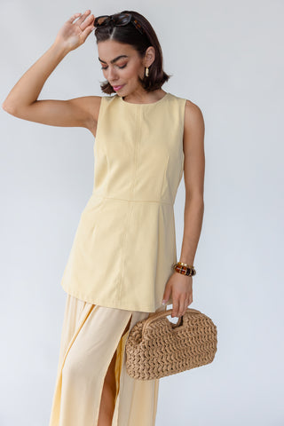 Blaire Butter Yellow Midi Dress | JO+CO Blaire Butter Yellow Midi Dress | JO+CO