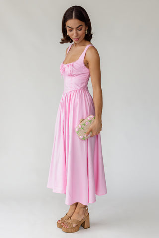 Blythe Ruched Midi Dress