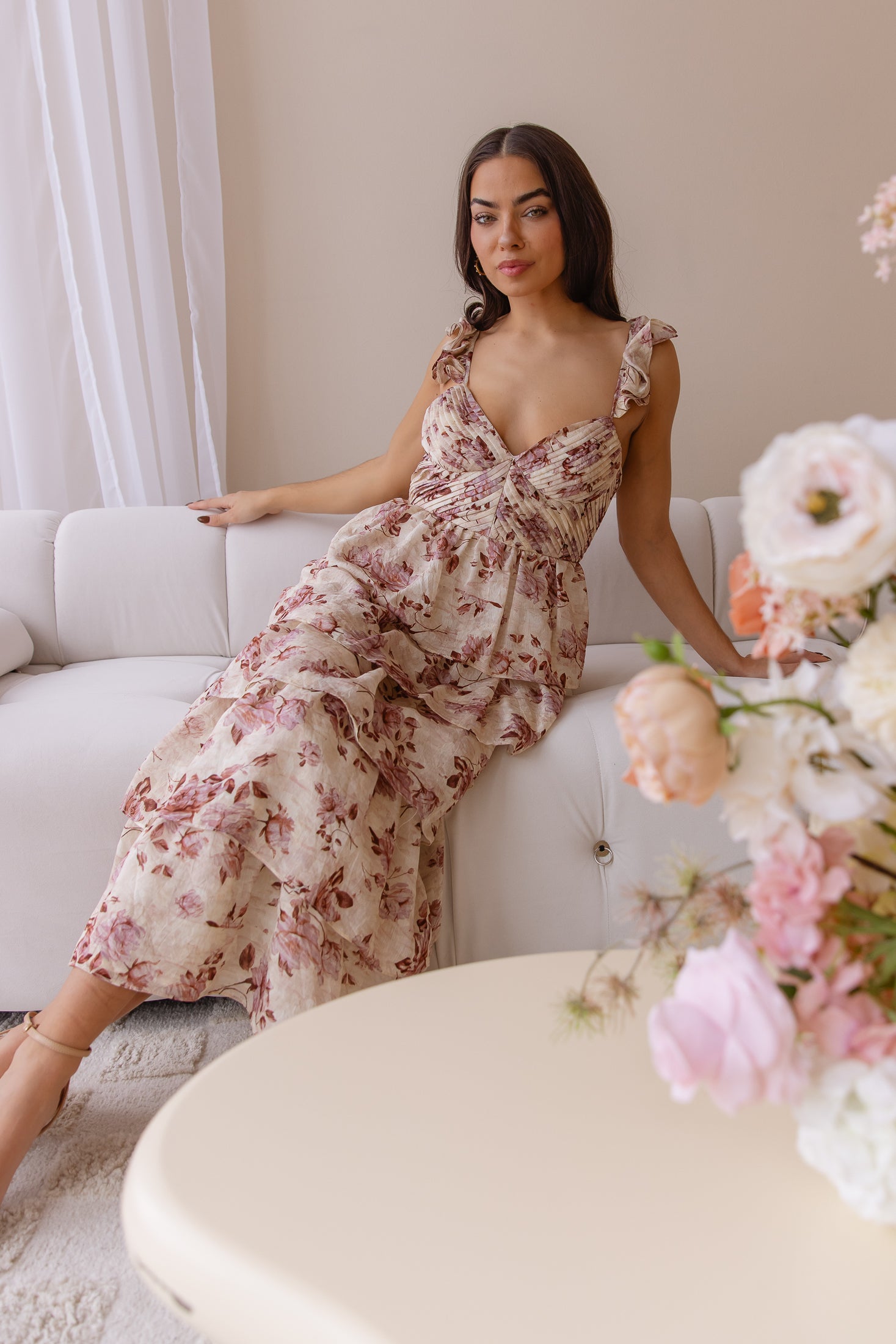 ジョコンダ ロイヤル JOCONDE  ダブルアムンゼンストレッチ チュニック丈ブラウス （ベージュB） JOCONDE ROYAL｜ジョコンダ ロイヤル JOCONDE ROYAL ダブル