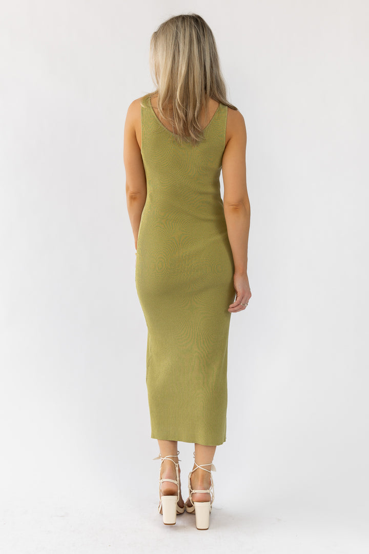 Carlene Green Knit Dress