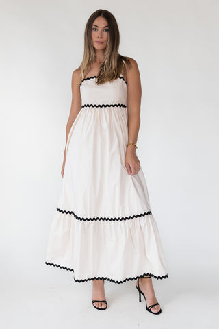 Cienna Ric Rac Trim Maxi Dress