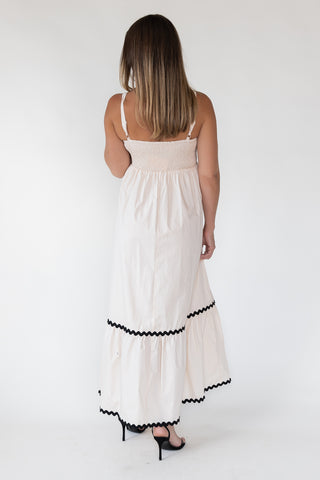 Cienna Ric Rac Trim Maxi Dress