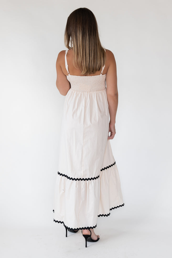 Cienna Ric Rac Trim Maxi Dress