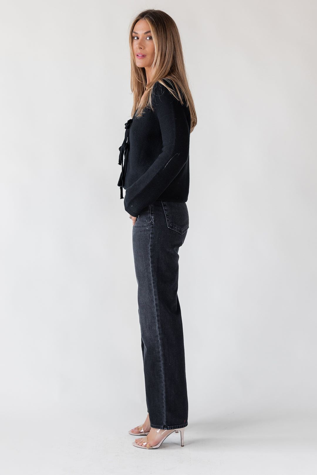 Cortez Washed Black Relaxed Straight Jean - Final Sale