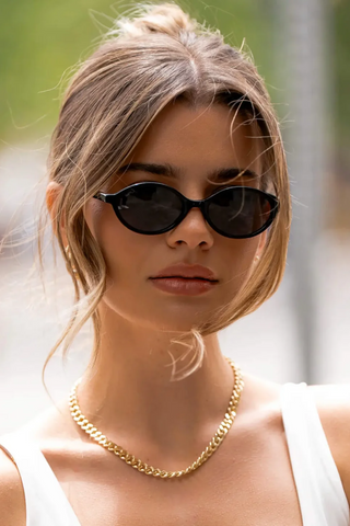 Selene Sunglasses: Black/Triple Black Lens