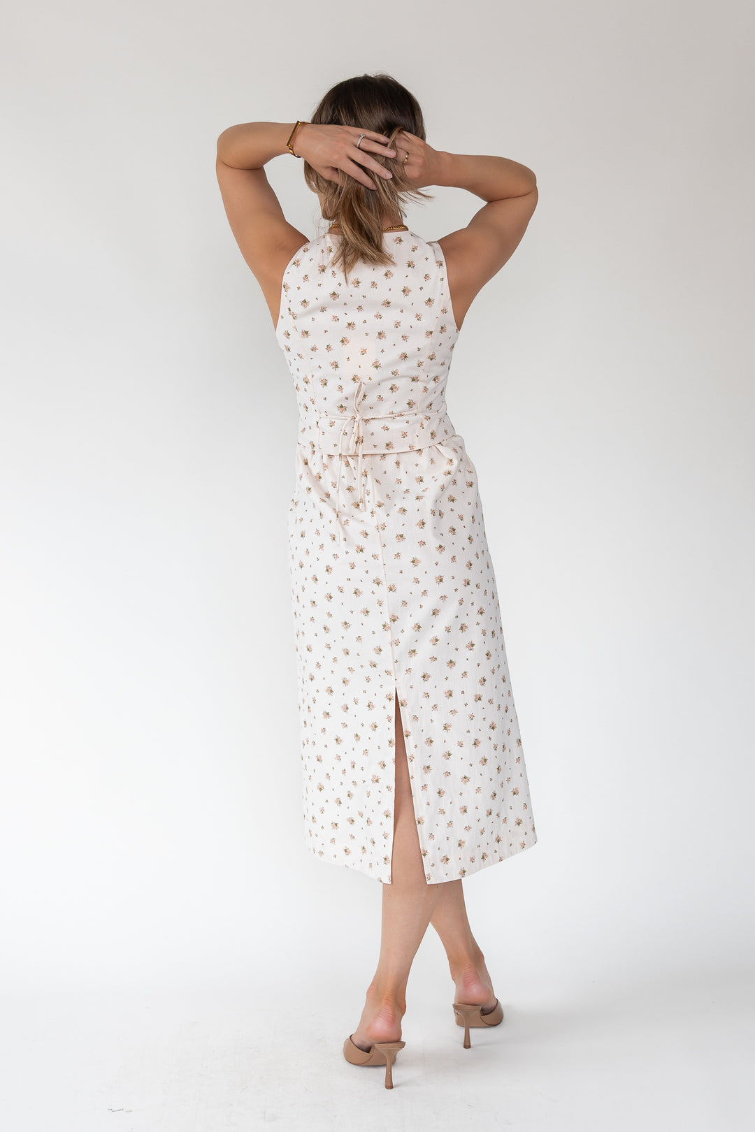 Daisyfield Pink Vest Midi Dress