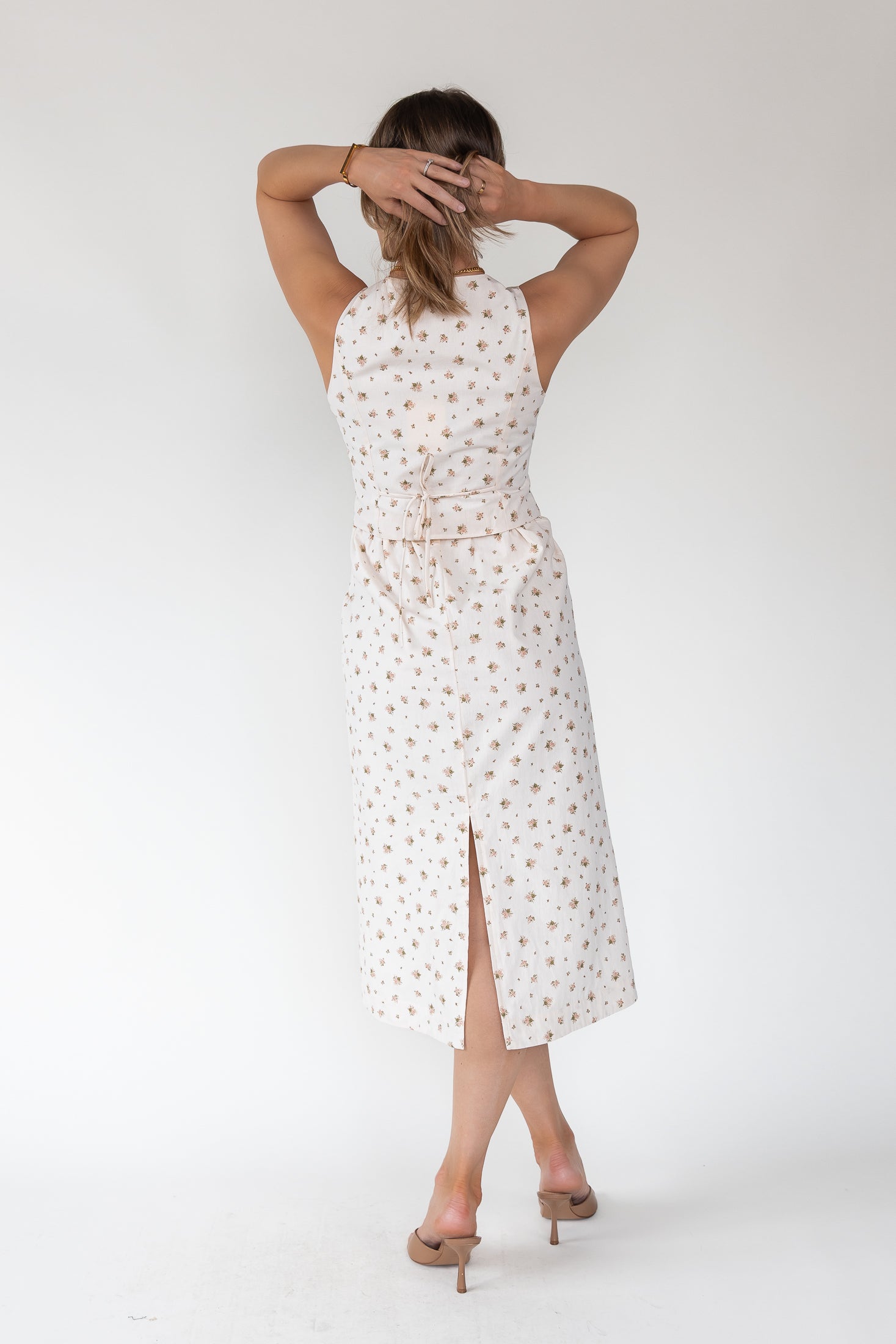 Daisyfield Pink Vest Midi Dress