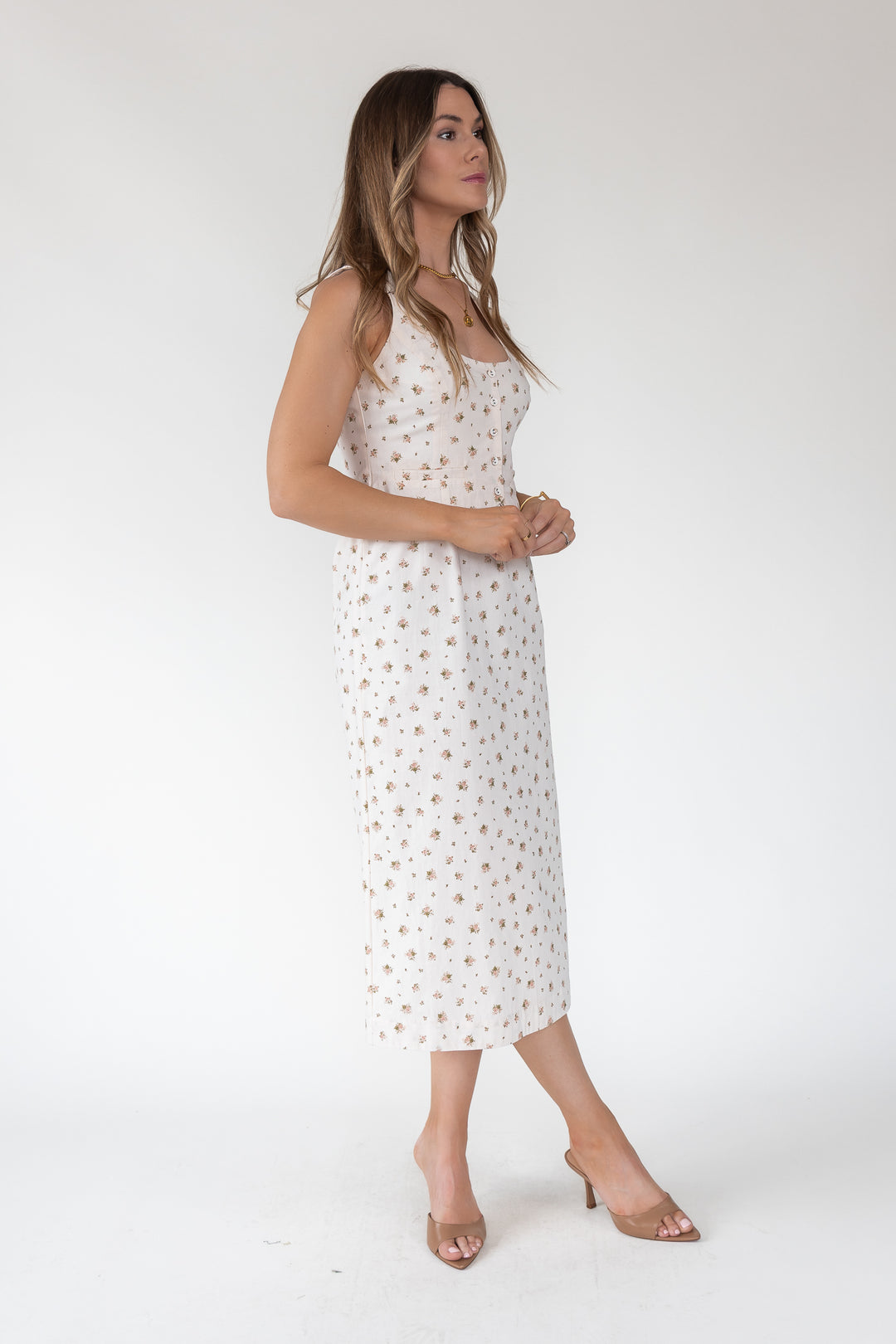Daisyfield Pink Vest Midi Dress