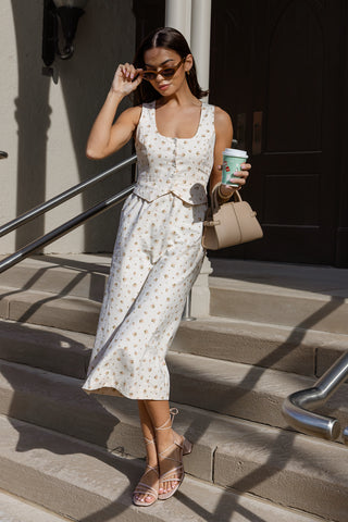 Daisyfield Midi Dress - Pink