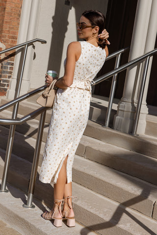 Daisyfield Midi Dress - Pink