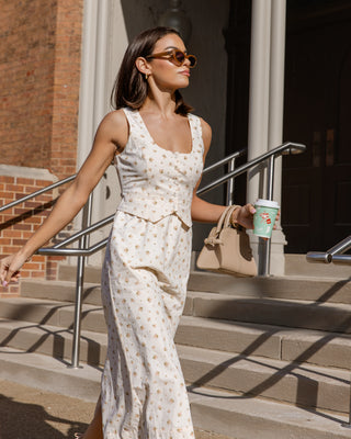Daisyfield Midi Dress - Pink