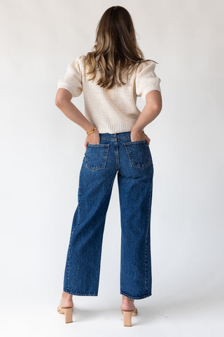 Nicolete Dark Barrel Twist Jean
