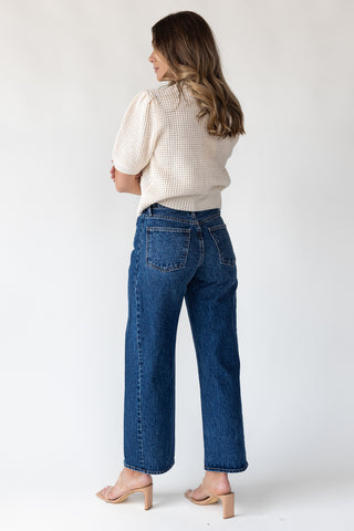 Nicolete Dark Barrel Twist Jean