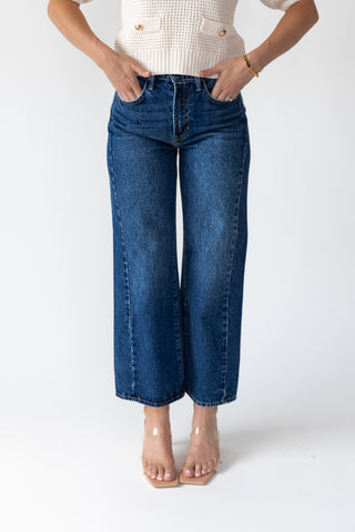 Nicolete Dark Barrel Twist Jean