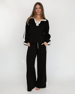 Ellery Pant - Black/Ivory