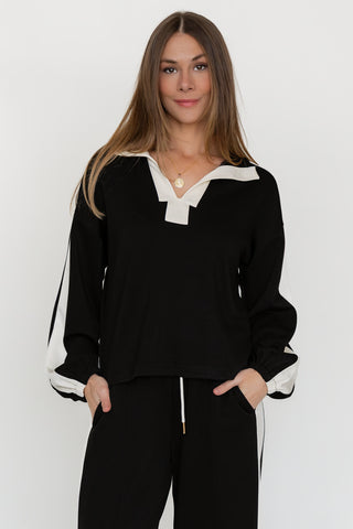Ellery Top - Black/Ivory