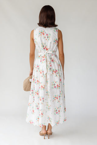 Everly Floral Eyelet Dress
