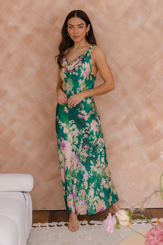 Fern Green Garden Slip Dress - Final Sale