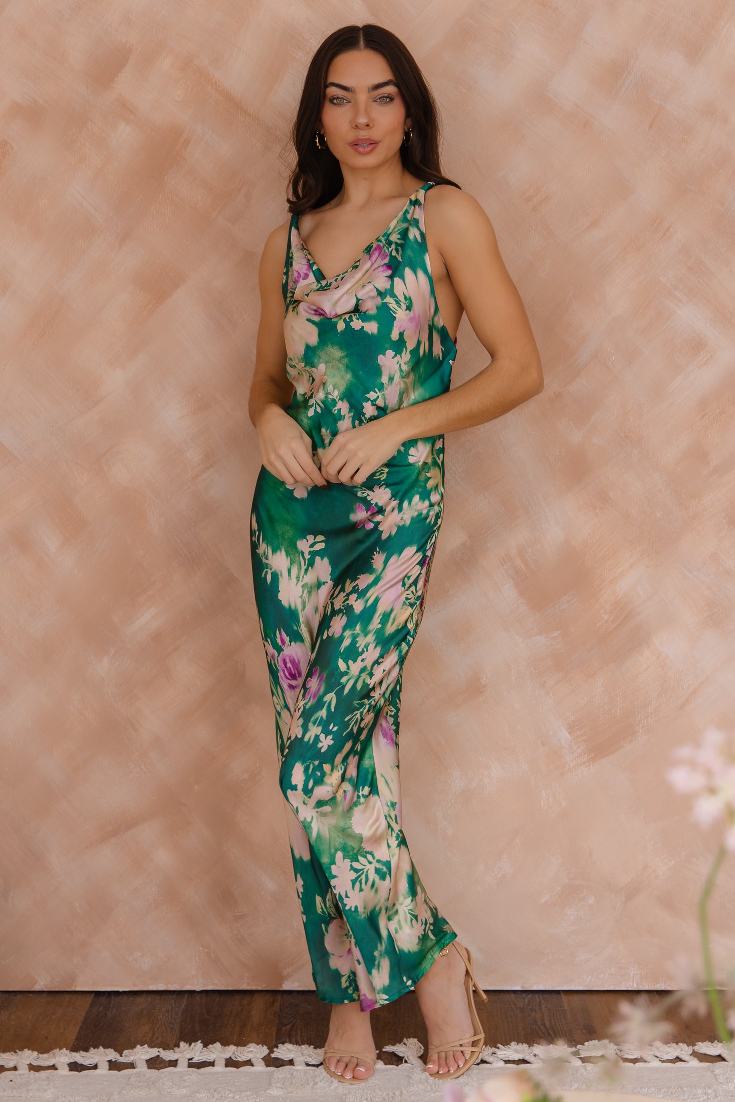 Fern Green Garden Slip Dress - Final Sale