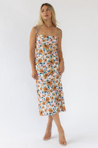 Gemma Floral Cami Cowl Back Dress - Final Sale