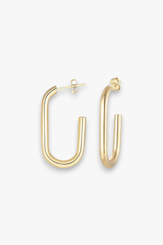 Gena Hoop Earrings - Gold