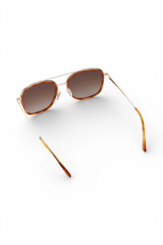 Gia Sunglasses : Sunset Tortoise/Gradient Brown Lens