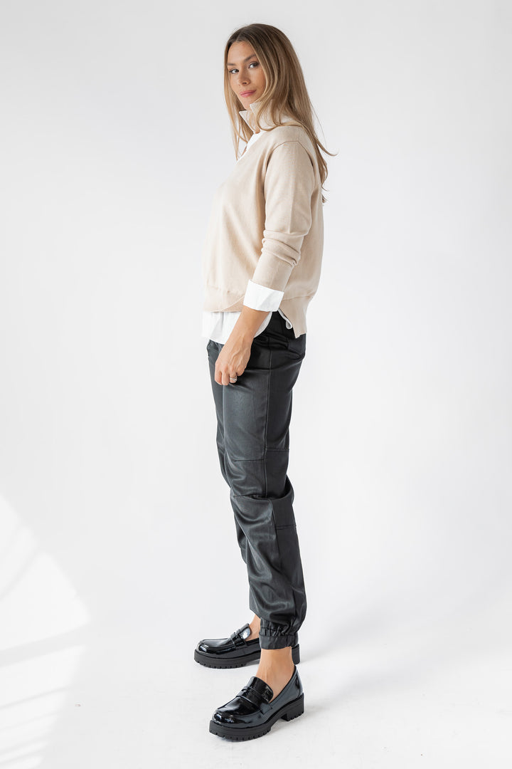Gretchen Cream Layered Sweater - Final Sale