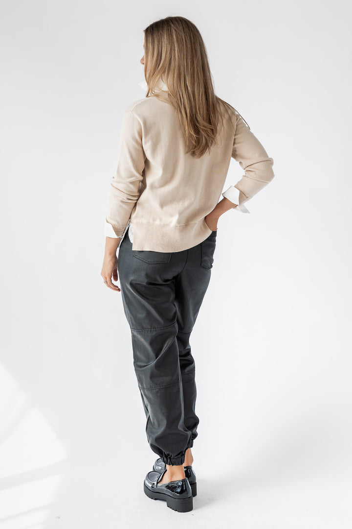 Gretchen Cream Layered Sweater - Final Sale