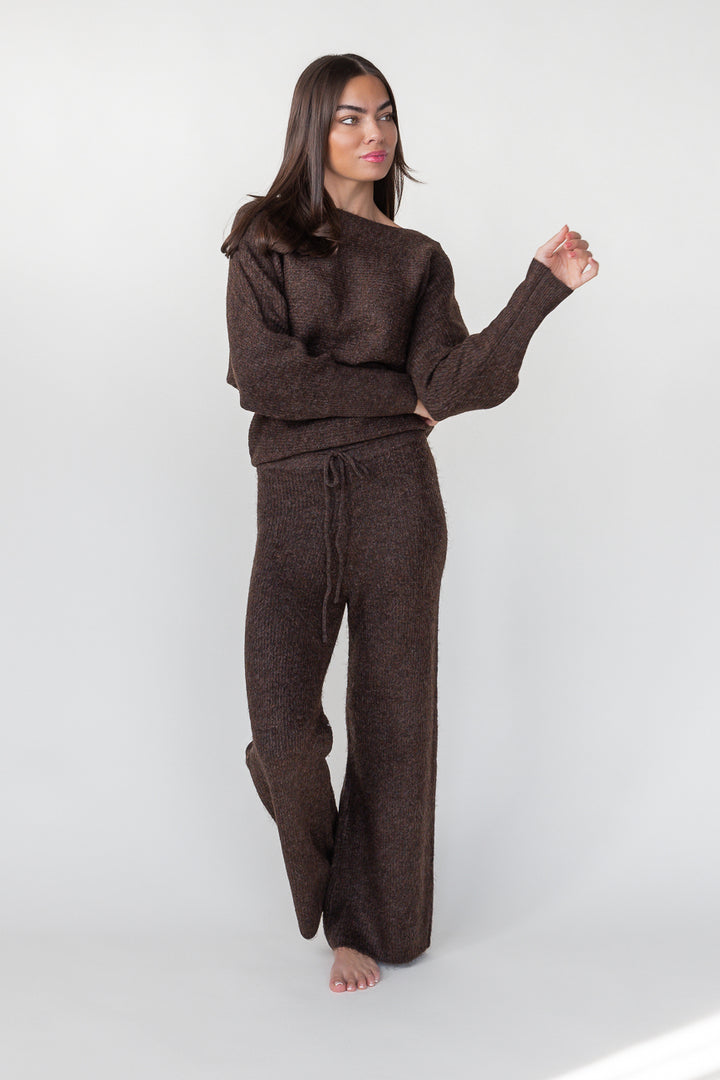 Haven Knit Pants - Brown