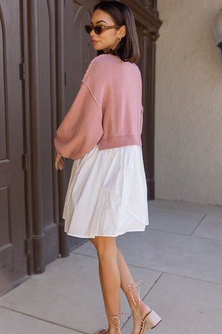 Isabel Mini Dress - Blush
