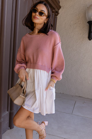 Isabel Mini Dress - Blush