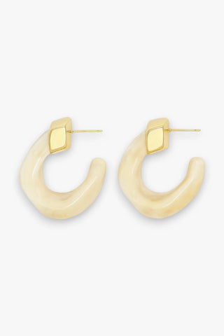 Kaia Hoops - Beige