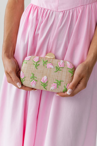 Kayden Evening Bag - Pink Natural