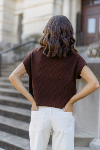 Odette Knit Sweater - Brown