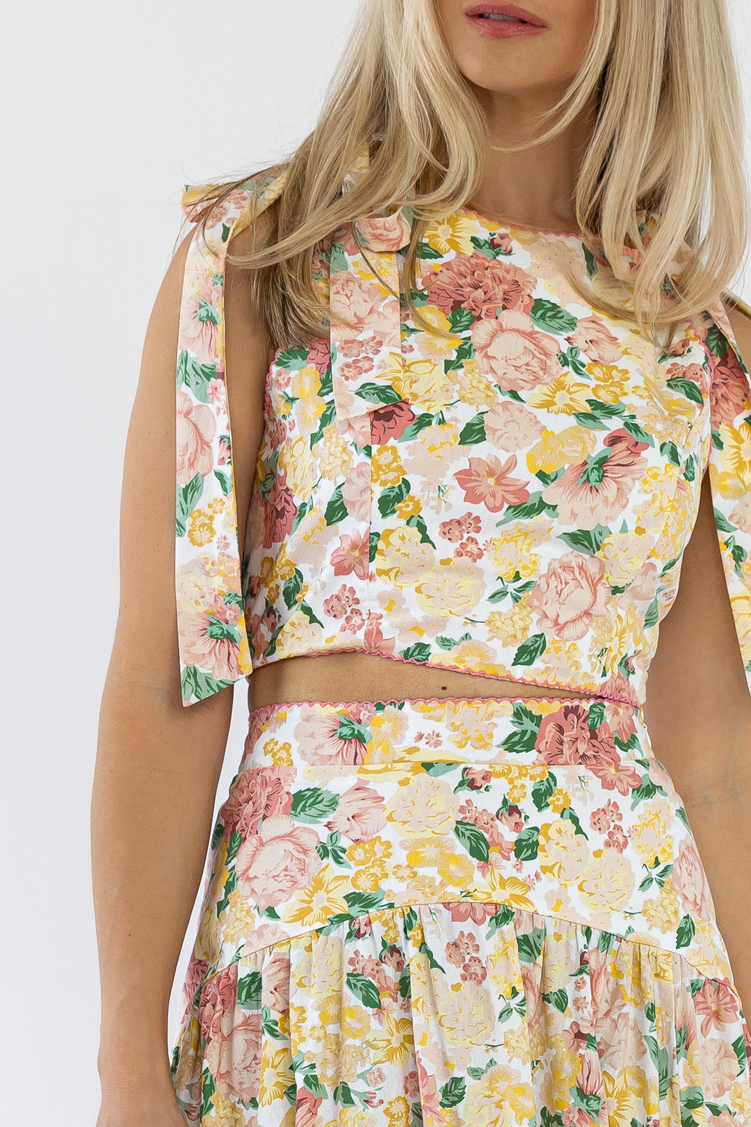 Lily Floral Top & Skirt Set